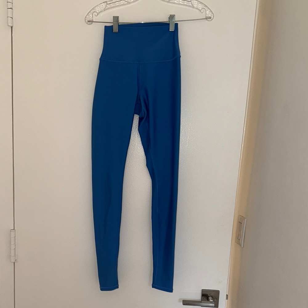 Blue High-Waisted Leggings
